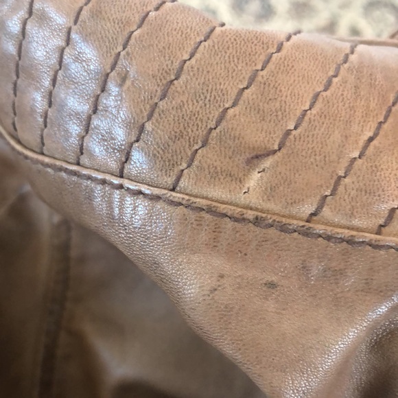 brown mango real leather jacket - Picture 9 of 16